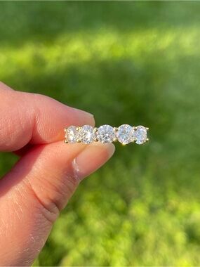 Moissanite Band Ring